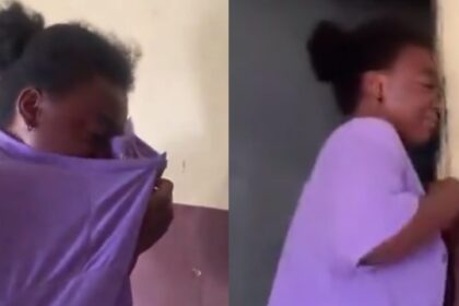 Lady breaks down in tears as Christmas chicken struggles for its life