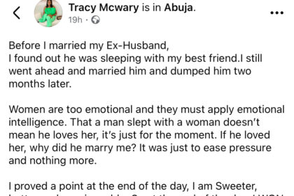 Lady marries man who slept with her bestie, dumps him after 2 months, says ‘she won’