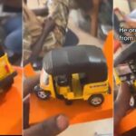 Man surprised as he finally receives N35K Keke he ordered online
