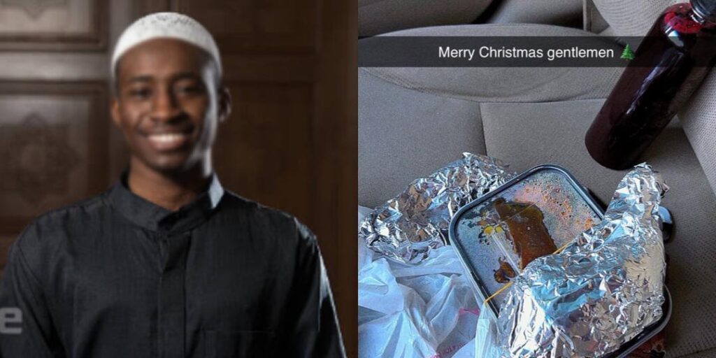 Muslim man reacts as unknown ‘Christian brother’ sends him Christmas rice and Chicken