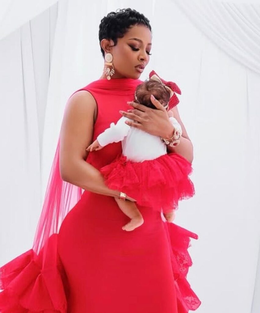 My first Christmas as a mum!” – Toke Makinwa shows off stunning festive décor for baby Yakira