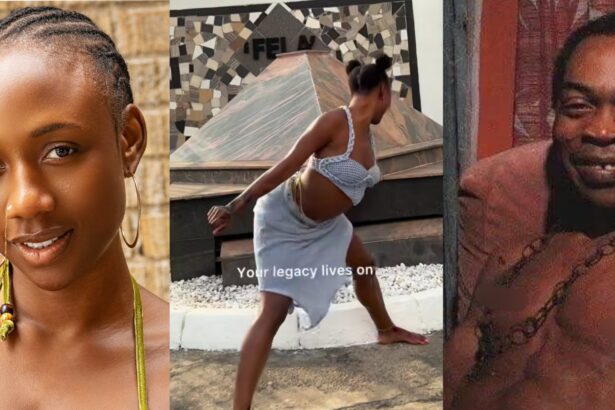 Outrage as Korra Obidi twerks at Fela’s grave