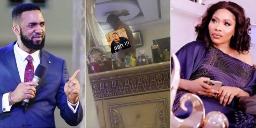 Pastor Chris Okafor reacts as Doris Ogala leaks bedroom photo