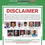 PDP announces expulsion of eleven senior figures at 2025 national convention