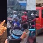 Peter Obi jumps out of car to directly traffic by himself at busy Anambra junction
