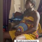 Pregnant wife bursts into tears as husband refuses to go beg neighbour Jollof rice