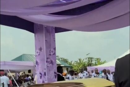 Prophet Jeremiah Fufeyin buries late mother in gold-plated gasket reportedly worth N150M