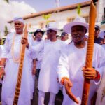 Sanwo-Olu receives ceremonial staff as Lagos kicks off 2025 Eyo festival