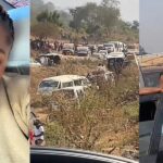 “Since morning we still dey road” – Lady cries out after being stuck in Abuja–Lokoja traffic
