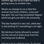 “Something is not right” – Man reveals strange thing woman did 6 months after husband’s death