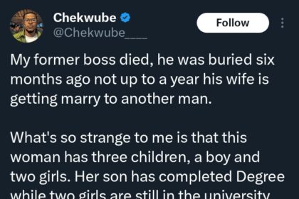 “Something is not right” – Man reveals strange thing woman did 6 months after husband’s death