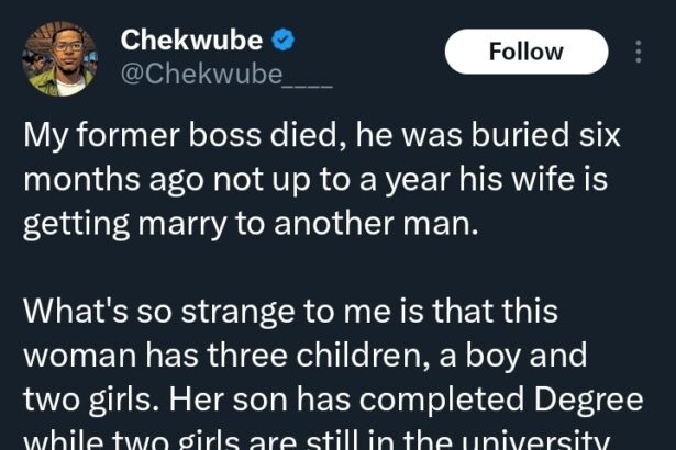 “Something is not right” – Man reveals strange thing woman did 6 months after husband’s death
