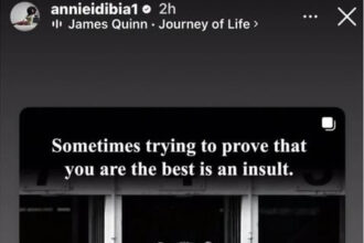 “Sometimes trying to prove you’re the best…” – Annie Idibia breaks silence after 2Baba’s alleged UK arrest