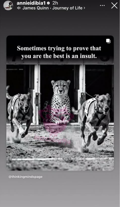 “Sometimes trying to prove you’re the best…” – Annie Idibia breaks silence after 2Baba’s alleged UK arrest