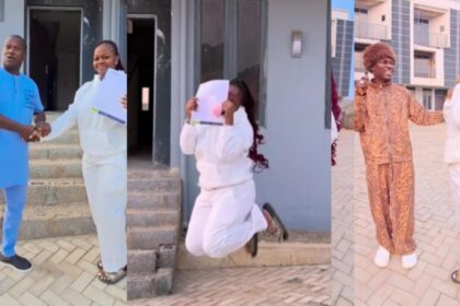 Spyro melts hearts as he gifts wife a multi-million-naira house after she requested only a wig and phone for Christmas