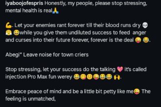 “Stop stressing, let your success do the talking” — Iyabo Ojo advises fans