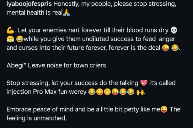 “Stop stressing, let your success do the talking” — Iyabo Ojo advises fans