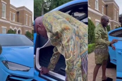“This is a different breed” — Pastor Tobi Adegboyega says as he unwraps his new Lamborghini Urus