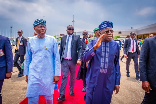 Tinubu arrives Lagos for end-of-year holidays after visits to Borno, Bauchi