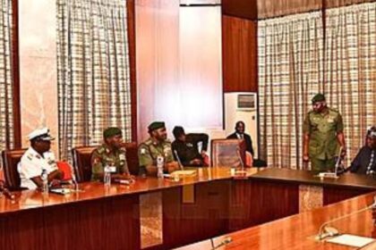 Tinubu in closed-door meeting with service chiefs