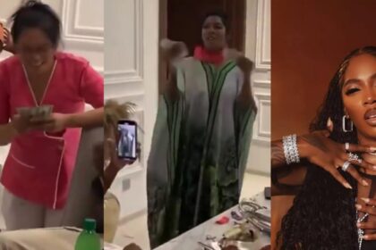 “Tiwa Savage spreads holiday cheer, gifts $500 to every guest at her Christmas dinner