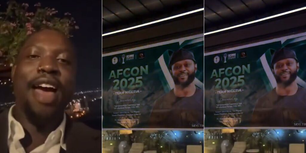 Verydarkman reacts as he sees poster of Seyi Tinubu in Morocco, shares what he noticed