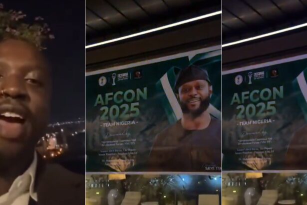 Verydarkman reacts as he sees poster of Seyi Tinubu in Morocco, shares what he noticed