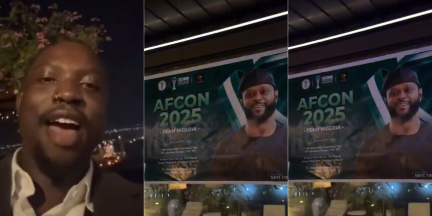 Verydarkman reacts as he sees poster of Seyi Tinubu in Morocco, shares what he noticed