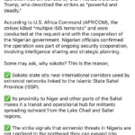 “Why Trump chose Sokoto as first location to bomb ISIS terrorists” – Lawyer