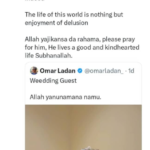 Young groom passes away a day after his wedding