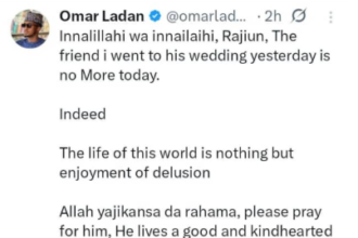 Young groom passes away a day after his wedding