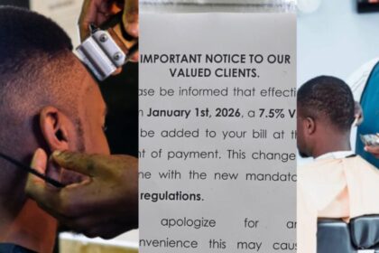 2026 Tax Reforms: Man speaks out as barber imposes VAT on customers, shares proof