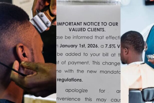 2026 Tax Reforms: Man speaks out as barber imposes VAT on customers, shares proof