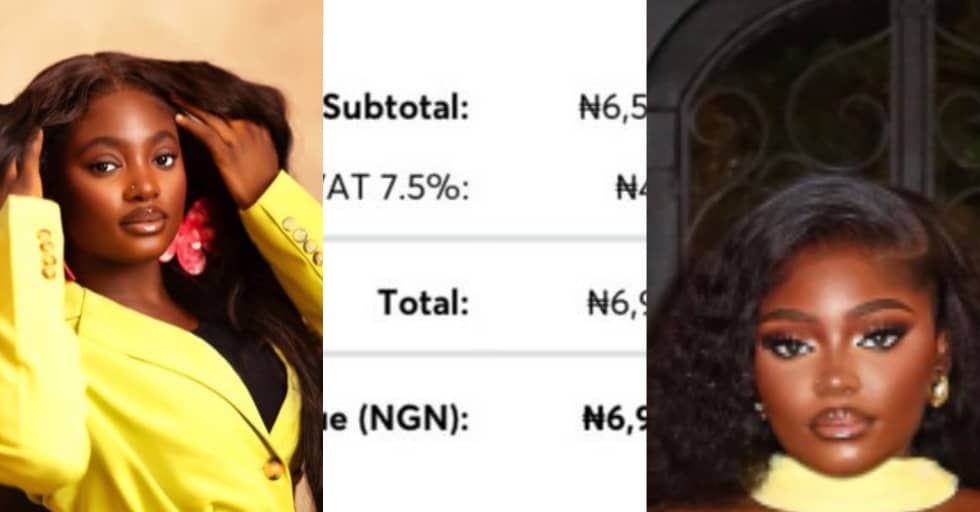 “Tax don start” – Influencer cries out, shares VAT charged after 6.5 million purchases