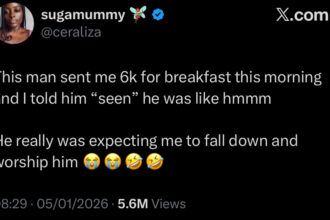 “You wanted me to worship you?” – Lady reacts as admirer sends her ₦6k for breakfast