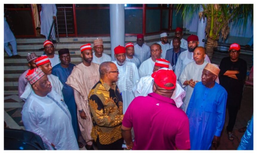 2027 elections: Obi, Dickson meet Kwankwaso in Abuja ahead of NDC convention 