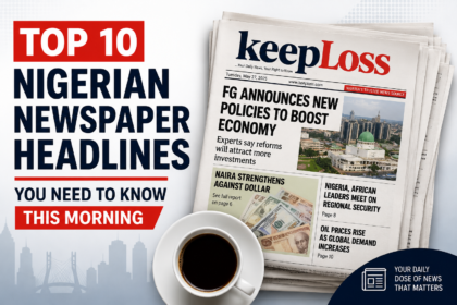 Top Nigerian newspaper headlines today