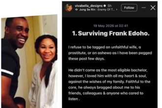 Frank Edoho’s ex-wife Sandra speaks out again, shares screenshots of his chats with other women