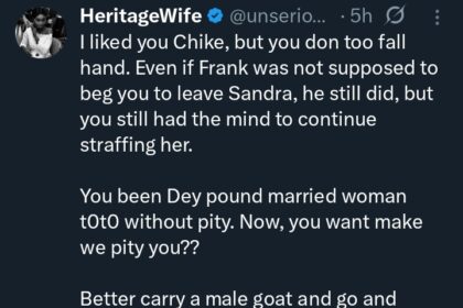 Lady blasts singer Chike for posting “Pity my soul”
