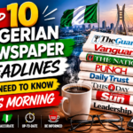 Top 10 Nigerian Newspaper Headlines You Need to Know This Morning
