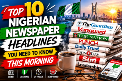 Top 10 Nigerian Newspaper Headlines You Need to Know This Morning