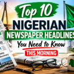 Top 10 Nigerian Newspaper Headlines You Need to Know This Morning
