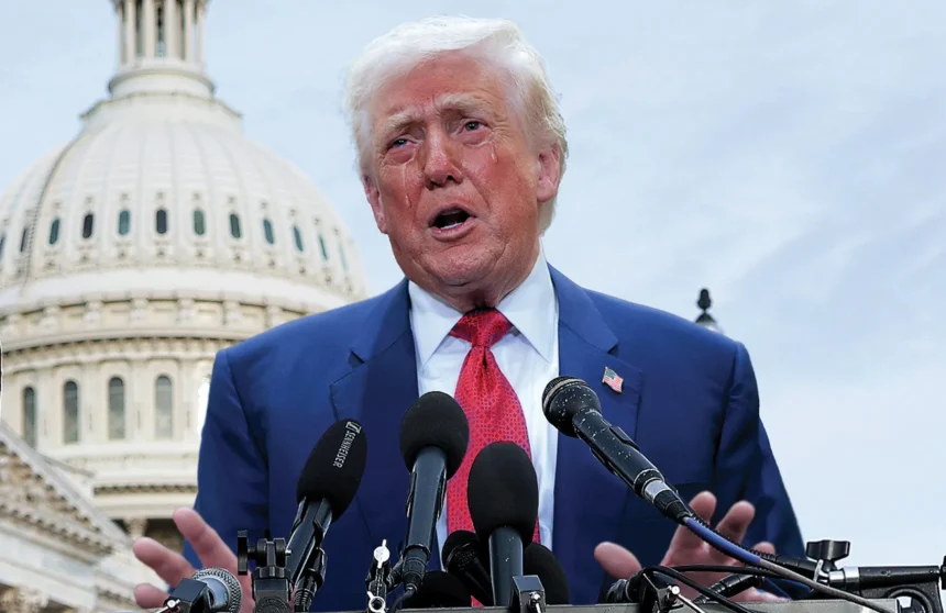 An emotional Trump begs Congress to respect his privacy