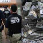 HOMELAND SECURITY OFFICERS, STASH OF DOLLARS