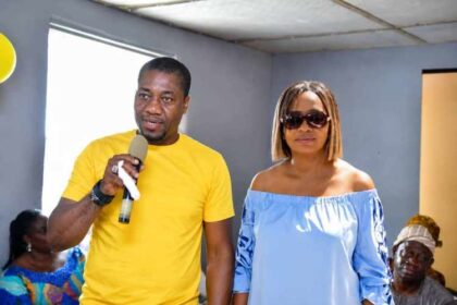 The estranged couple, Sonny Onyegbula and wife