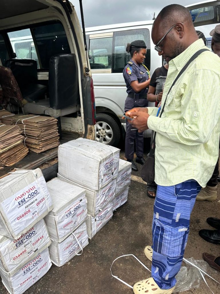 INEC distributes sensitive materials for Ondo South bye-election