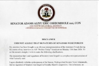 Oshiomhole makes U-turn on forgery claim in Natasha’s suspension