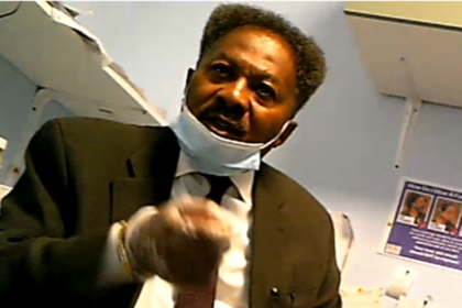 Brown-Arkah in an undercover recorded meeting with a confidential source posing as a patient at his medical clinic in Brooklyn, offered the patient an illegal cash kickback in exchange for referring another patient to AMC.