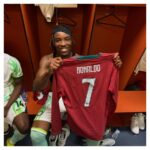 Super Eagles player gets Ronaldo’s shirt after 2-1 defeat to Portugal revealed