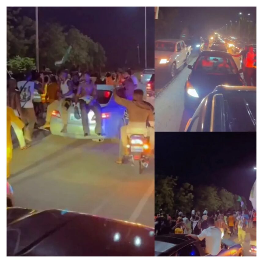 VDM leads ‘Tinubu must go’ protest in Abuja after arrival from China [VIDEO]